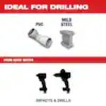 Drill, Step, Milwaukee SHOCKWAVE 3/16 - 3/4  inch #3 Impact-Rated Titanium Step Drill Bit (10-Steps)
