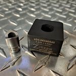 Custom Micro Dandy Die Set  - Single Stud Pull - "Double-D"  0.634" (16.1mm) Dia. by 0.540" (13.7mm) Over Flat.    Requires the uD375-Puller for operation.