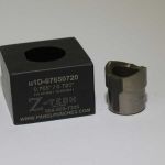 Custom Micro Dandy Die Set  - Single Stud Pull - Double "D" 0.765 Dia. by .720" Over Flats  