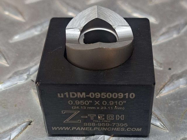 Custom u1DM die set.  0.950" by 0.910" over flat single D 