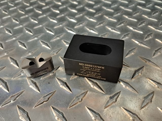 Custom Mini Dandy Die,
0.669" by 1.378"  (17mm by 35mm)
Full Radius Ends