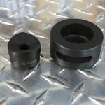 Custom Round die,  1.220" (30.9mm) Dia. With Special relief for slug removal