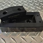 Custom Super Dandy Dieset, Opening size 1.575" x 3.937",  40 MM x 100 MMFor Roxtec EzEntry #10.  Includes guide holes in die base for drilling device mounting holes
