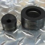 Custom Round die,  1.220" (30.9mm) Dia. With Special relief for slug removal