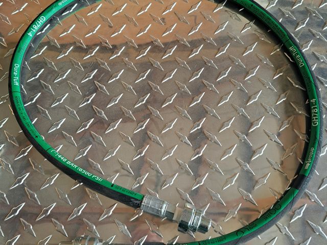 48" Long, High Pressure (10,000psi MAX) Hose Assembly for use on Milwaukee, Power-X and other commercially available hydraulic Pumps that have a 3/8" High Pressure Quick Coupling. 
