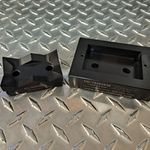 Custom Dandy Die Set 1.938" by 2.938".  Standard Duplex Receptacle Opening (Plaster Ring) w/drill guide holes