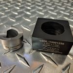 Custom u2DL - Die Set, 1.300" by 1.256"  (33.0 mm x 31.9mm) over flats double "D" for Amphenol part # RJFTV67A1GF312. Rated for use in up to 12 gauge Stainless Steel.  Requires the uDL750-Puller for operation 