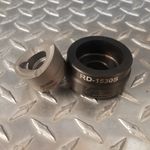 Custom Round Die Set  1.530" Dia. Includes S-7 tool steel punch,  rated to 12 gauge stainless steel