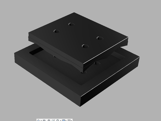 Custom Super Dandy-BV Die Set, Opening 6.969" x 6.969" with 0.073 standard radius corners for Rittal 177MM by 177mm Fans. (Requires our Balanced Drive System and a hydraulic power source)