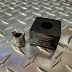 Custom Micro Dandy Die Set
0.650" diameter by 0.610" over flat single "D"
(16.5mm by 15.4mm)
