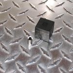 Custom uuD Die Set, 0.311" (7.9mm) Dia by 0.385" (9.8mm) over flats Double "D."   Recommended maximum 16 gauge mild steel /14 gauge aluminum.