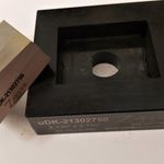 Custom uDK - Die Set, 2.130" by 2.750" S-7 Tool Steel Punch For use on up to 7 gauge mild steel, or 12 gauge stainless steel.  