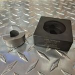 Custom "D" Dieset 1.635" Dia. 1.575 Over Flat S7 Tool Steel Punch ,  rated to 12 gauge stainless ste...