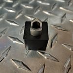 Custom uuD Die Set, 0.380" Dia by 0.305" over flats Double "D."   Recommended maximum 16 gauge mild steel / 14 gauge aluminum