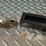 Standard opening for Harting "A" series. Includes guide holes in die base for drilling device mounting holes. 
 .945" by 2.874"
S-7 Center for stainless up to 12 gauge when used with our CYL-150 draw cylinder.