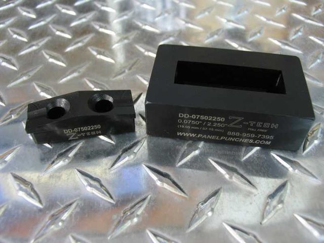 Custom Dandy die set  opening size .750 x 2.250