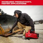 Milwaukee 3120-21 M18 Brushless Single Acting 10,000 PSI Hydraulic Pump with 48" High Pressure Hose and Quick Connect Fittings 