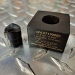 Custom Micro Dandy Die Set  - Single Stud Pull - Double "D" 0.719  Dia. by .660" Over Flats  (18.26MM / 16.8MM)