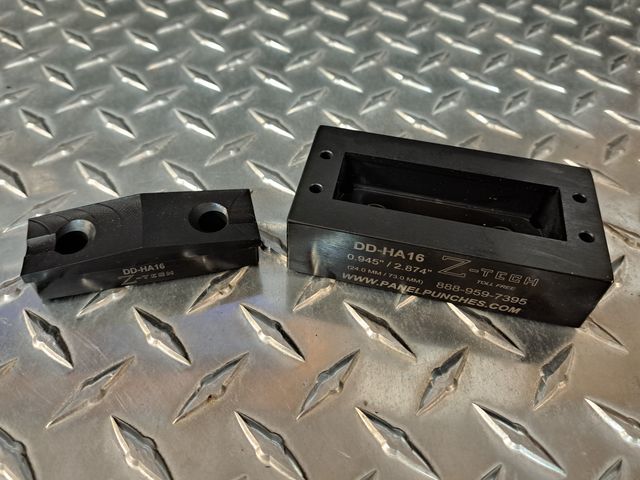 Dandy Dieset for Harting "A" Series 16 pin, 0.945 x 2.874"