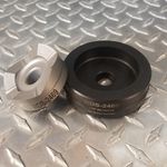 Custom Round Die Heavy Duty S series
2.469" Diameter
O1- Cup,  S-7 Punch 
Rated to 12 gauge stainless Steel