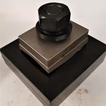Custom uDK - Die Set, 3.625 by 3.625", with 45 degree corners per opening print. Includes instrument drill guide holes.  S-7 Tool Steel Punch For use on up to 10 gauge stainless.