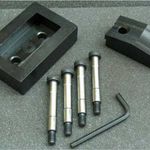 Custom Dandy Die Set 1.120" by 2.050" EDAC 90 opening per spec. with 0.756" x 2.282" x .136" Drill G...