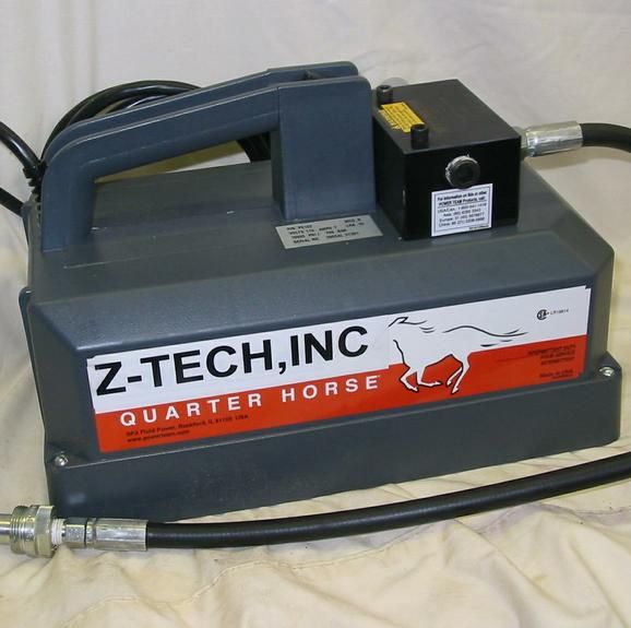Electric (120V) Hydraulic pump, 48" hose and High Pressure Connector
