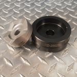 Custom Round Die 2.562" Dia  Includes S-7 tool steel punch,  rated to 12 gauge stainless steel 