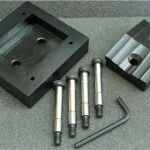 Custom Dandy Dieset, 1.448" by 2.290" For the Carling CA , Eaton AM/S and Airpax LEL series 3-pole breaker.  Includes drill guide holes