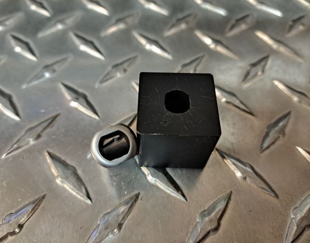 Custom uuD Die Set, 0.312" Dia by 0.279" over flats Double "D".    Recommended maximum 16 gauge mild steel /14 gauge aluminum