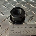Flange Nut, Plain, 3/4"-16 Black Oxide Finish