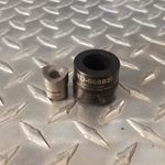 Custom Round Die Set 0.688" (11/16") Dia. S-7 Tool Steel Punch 3/8" x 24 Pull stud  Approved for Stainless Steel