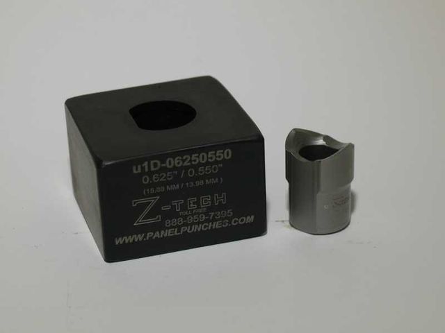 Custom Micro Dandy Die Set  - Single Stud Pull - "D" 0.625"  Dia. by .550" Over Flat 