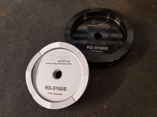 Custom Round Die  Series 55.160" diameter  Material is 0.020 301 CRES 3/4 hard. Hydraulics required