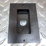 Custom uDK series panel punch, 1.318" x 2.640" with .079 Radius Corners  Rated for 10 gauge mild Steel.