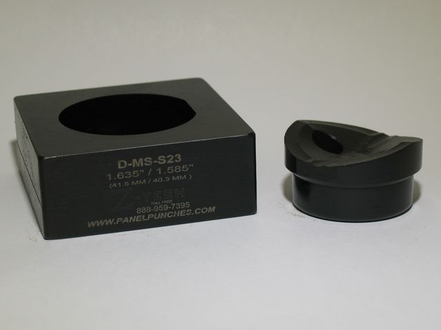 MS Shell 23 "D"  Die Set 1.635" Dia. 1.585 Over Flat Mil Spec D38999 Shell "H"