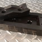 Custom Super Dandy Die 1.831" x 4.488" 46.5MM x 114MM 4 Drill guide holes 1.260" x  5.118" (32MM x 130MM) for #21 drill clearance and centerline alignment engraving on die base