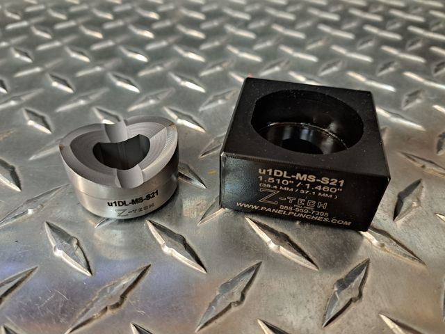 MS Shell 21 "D"  Die Set 1.510" Dia.  1.460 Over Flat Mil Spec D38999 Shell "G" Heavy Duty S7 Center