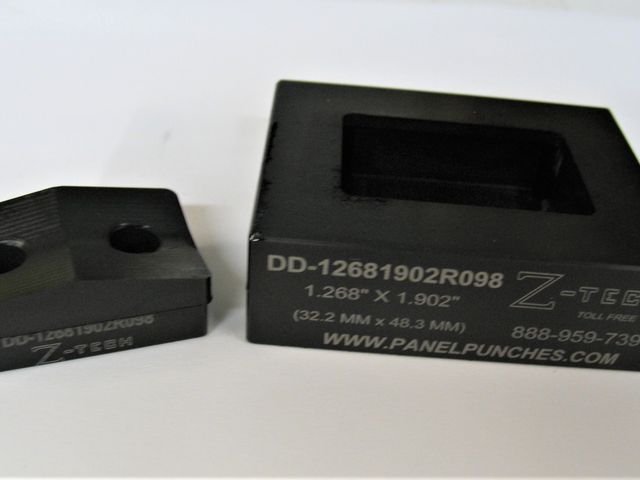 Custom Dandy Die Set  1.268" by 1.902"  (32.5MM by 48.3MM)  