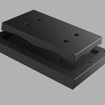Super Dandy BV Die Set, Opening 6.625" x 10.375" with 0.205 radius corners for IRISS CAP-12.  Includes Drill Guide holes on die base for mounting display.  (Requires our Balanced Drive System and a hydraulic power source)