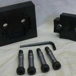 Custom Super Dandy Die Special "+" type opening over all 3.625" by 3.195" Complete with drill guide holes