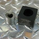 MS Shell 12  "D"  Die Set, 0.889 Dia. 0.815 Over Flat Single M Pull Stud,  S-7 Steel Punch. 