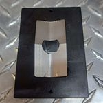 Custom uDK series panel punch, 1.318" x 2.640" with .079 Radius Corners  Rated for 10 gauge mild Steel.