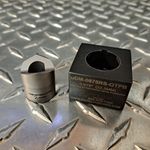 Custom uDM Dieset, 0.875" Diameter (22.5 MM) S-7 Tool Steel Punch with key For Mini series OilTite Pushbuttons 
