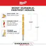 Drill Bit, Milwaukee SHOCKWAVE 5/16 in. Titanium