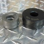 Custom Round Die Set  1.530" Dia. Includes S-7 tool steel punch,  rated to 12 gauge stainless steel