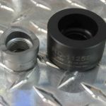 Custom Round Die 1.125" Dia  Includes S-7 tool steel punch,  rated to 12 gauge Stainless Steel 