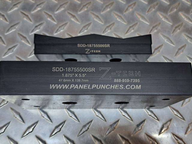 Custom  Dandy Die Set  1.875" by 5.500" with .073 Radius Corners