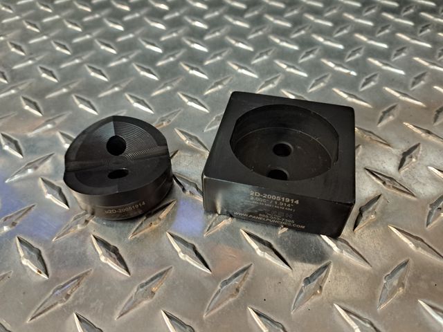 Custom Double D Die Set 2.005" by 1.914" over flats (2)