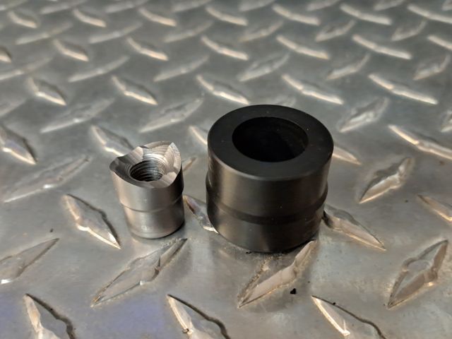 Custom Round Die Set 0.713"  Dia. S-7 Tool Steel Punch 3/8-24 Pull Stud Approved for Stainless Steel